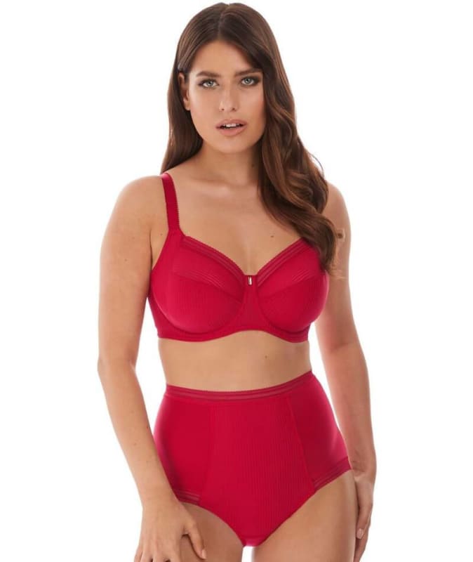 Fantasie Fusion High Waist Brief - Red Knickers
