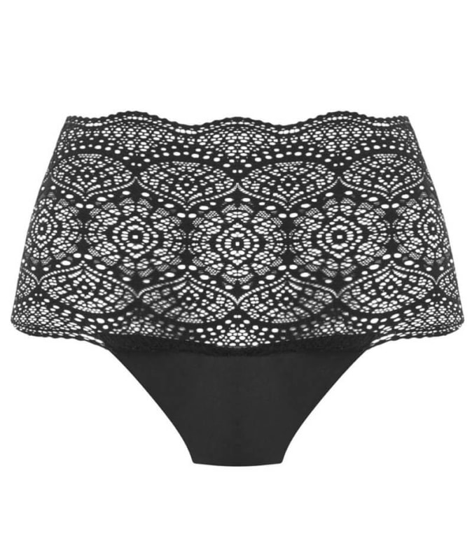 Fantasie Lace Ease Invisible Stretch Full Brief - Black Knickers