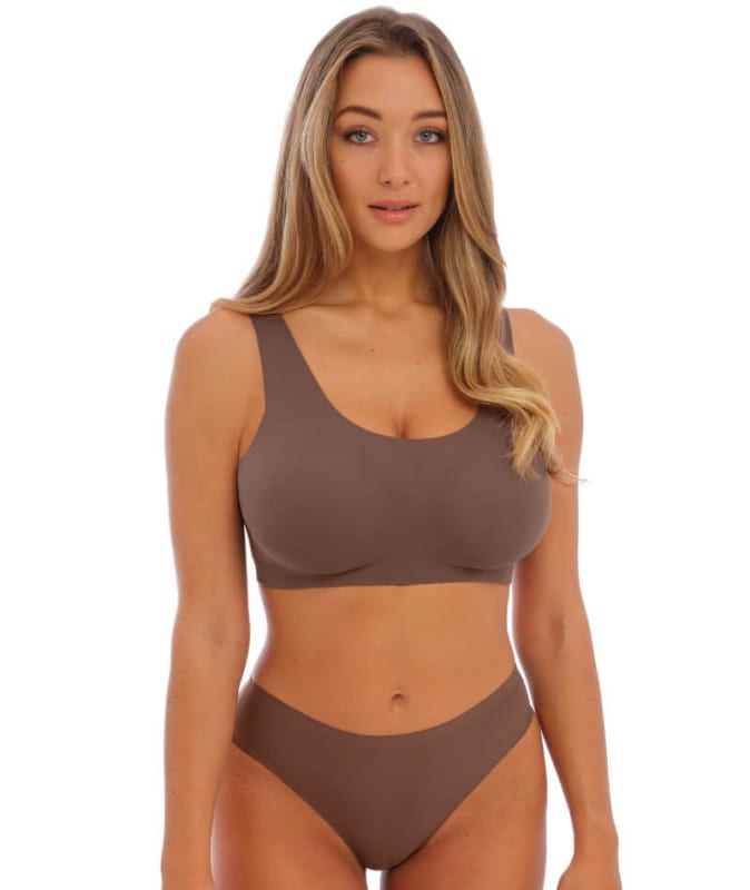 Fantasie Smoothease Invisible Stretch Thong - Coffee Roast Knickers