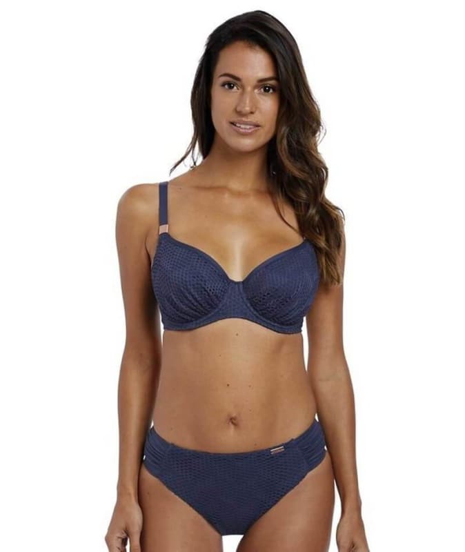Fantasie Swim Marseille Underwire Gathered Full Cup Bikini Top - Twilight Swim 