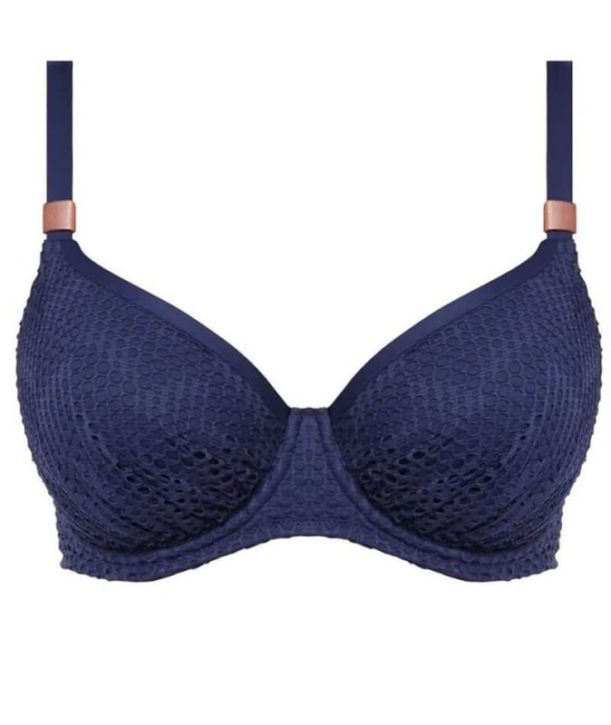 Fantasie Swim Marseille Underwire Gathered Full Cup Bikini Top - Twilight Swim 