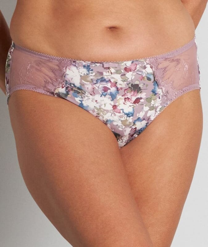 Fayreform Thoughtful Boyleg Brief - Elderberry Floral Print Knickers
