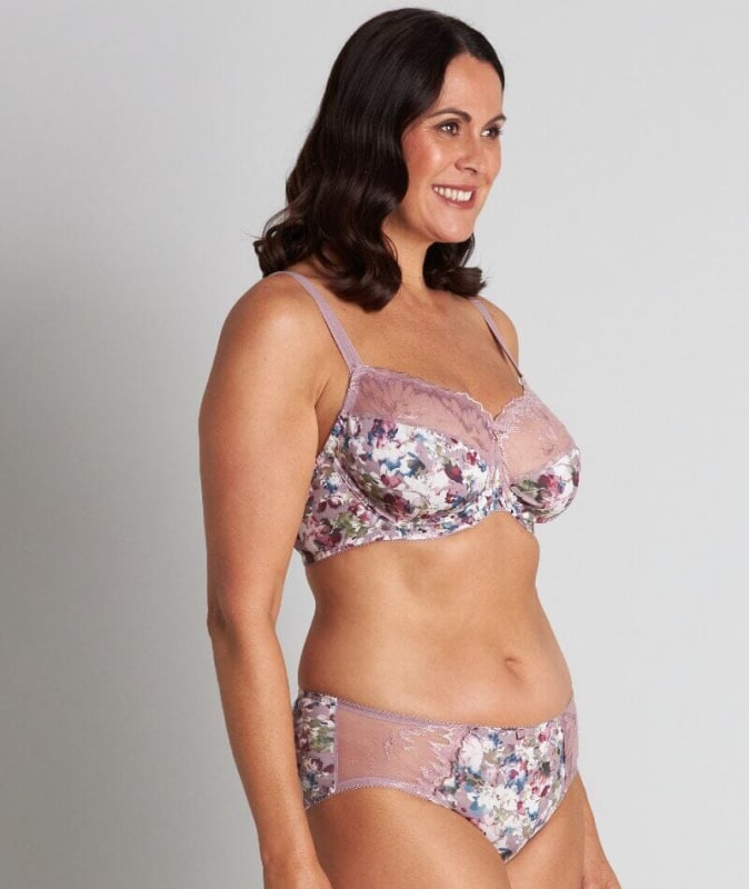 Fayreform Thoughtful Boyleg Brief - Elderberry Floral Print Knickers