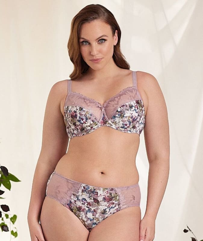 Fayreform Thoughtful Boyleg Brief - Elderberry Floral Print Knickers