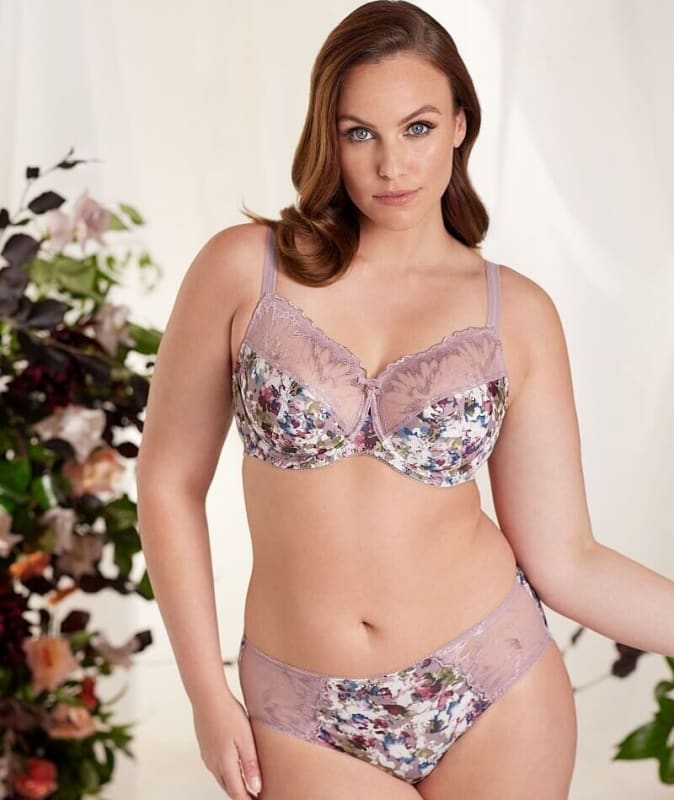 Fayreform Thoughtful Boyleg Brief - Elderberry Floral Print Knickers