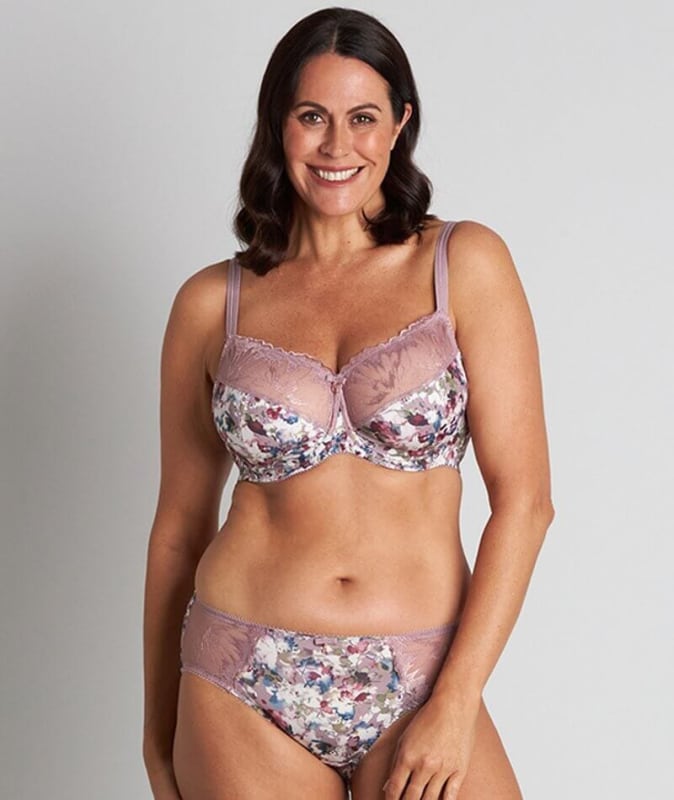 Fayreform Thoughtful Boyleg Brief - Elderberry Floral Print Knickers