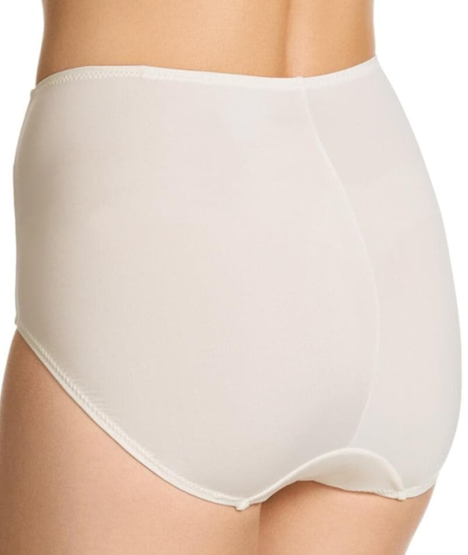 Jockey No Ride Up Microfibre and Lace Full Brief - Cream Knickers