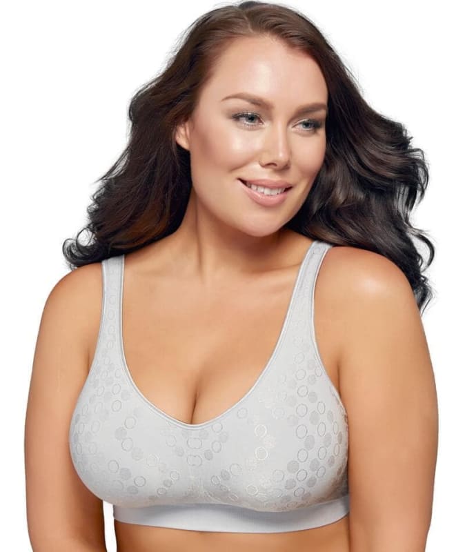 Playtex Comfort Revolution Dot Wire Free Bra - Crystal Grey Bras