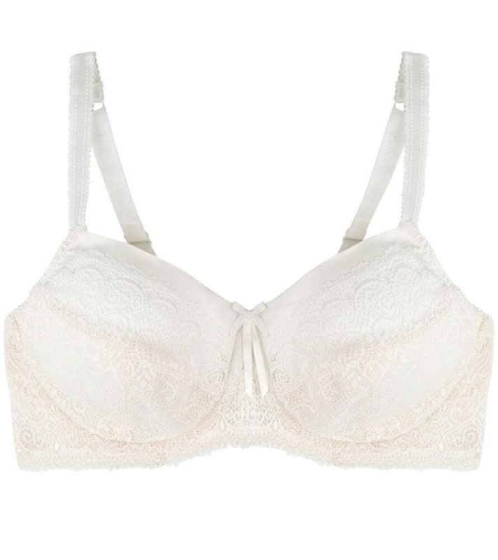 Fayreform Delicate Lace Underwire Bra - Ivory/Cream Tan Bras