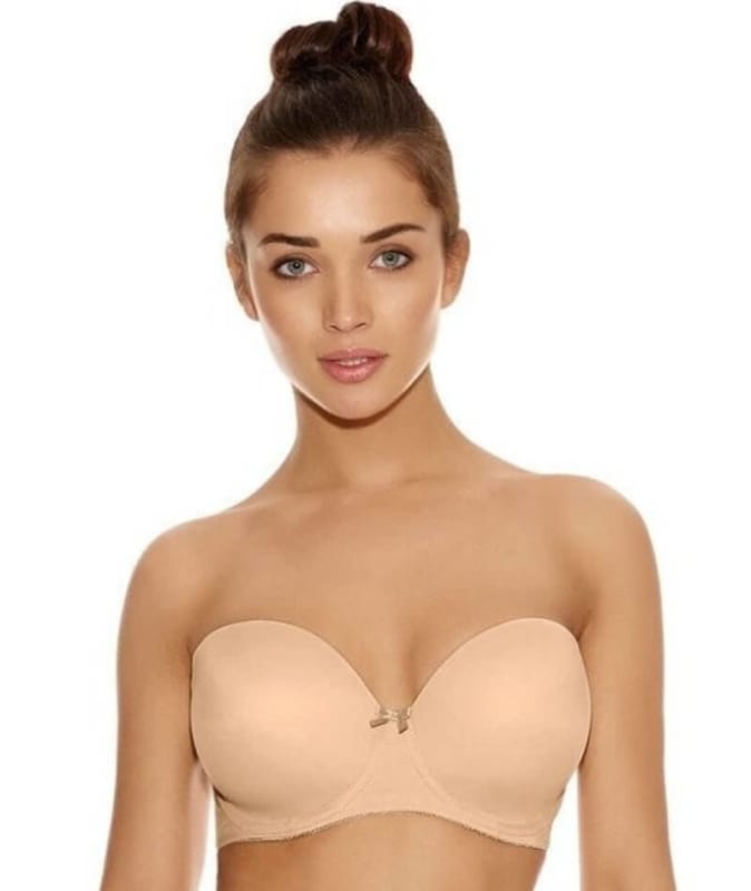 Freya Deco Underwired Moulded Strapless Bra - Nude Bras 6D Nude