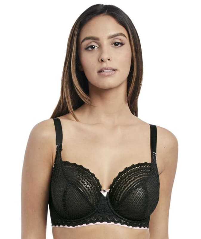 Freya Daisy Lace Underwire Balcony K Cup Bra Bras 6GG Noir