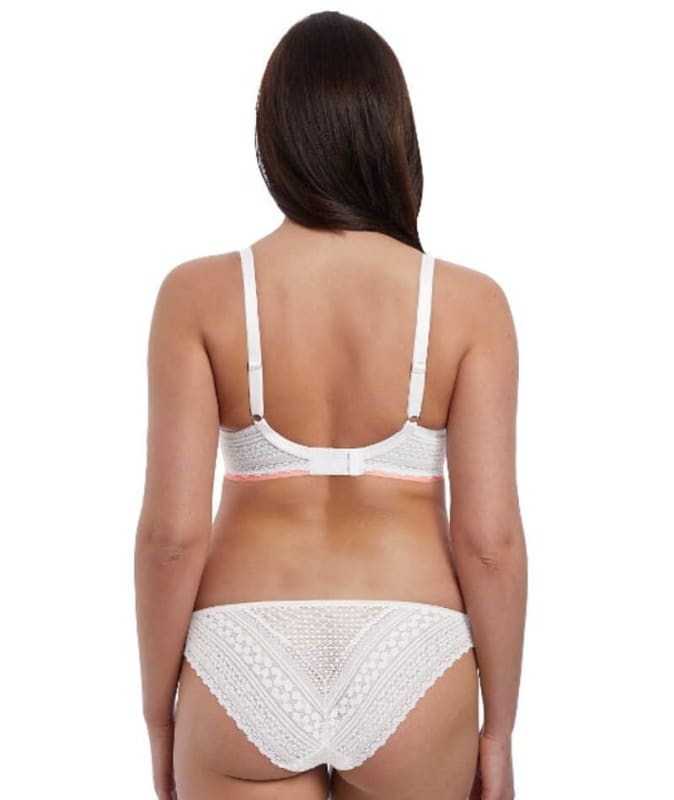 Freya Daisy Lace Underwire Balcony K Cup Bra - White Bras