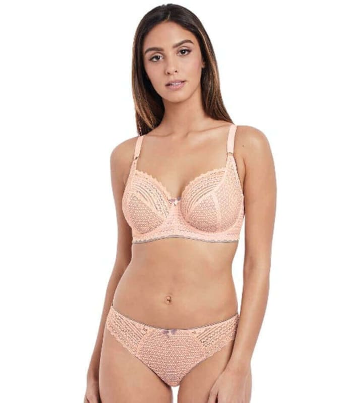 Freya Daisy Lace Underwire Balcony K Cup Bra - Blush Bras