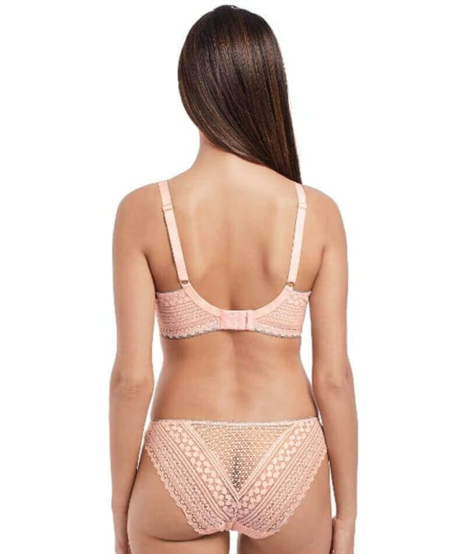 Freya Daisy Lace Underwire Balcony K Cup Bra - Blush Bras