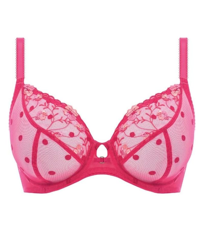 Freya Awakening Underwired Plunge Bra - Red Bras