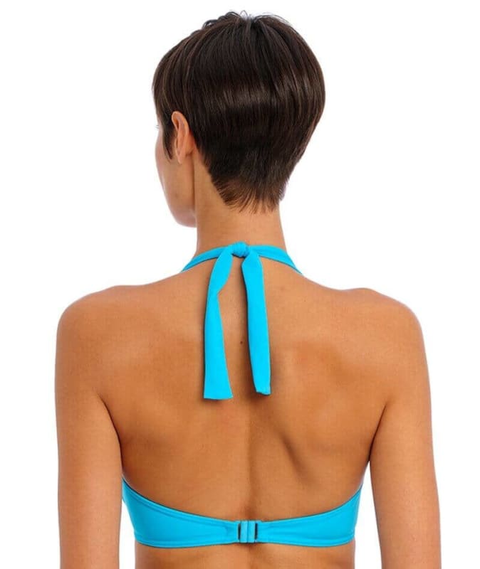 Freya Swim Jewel Cove Underwire Banded Halter Bikini Top - Plain Turquoise Swim