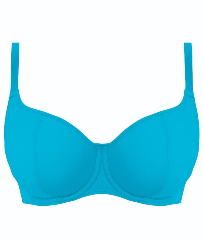 Freya Swim Jewel Cove Underwire Sweetheart Bikini Top - Plain Turquoise Swim 