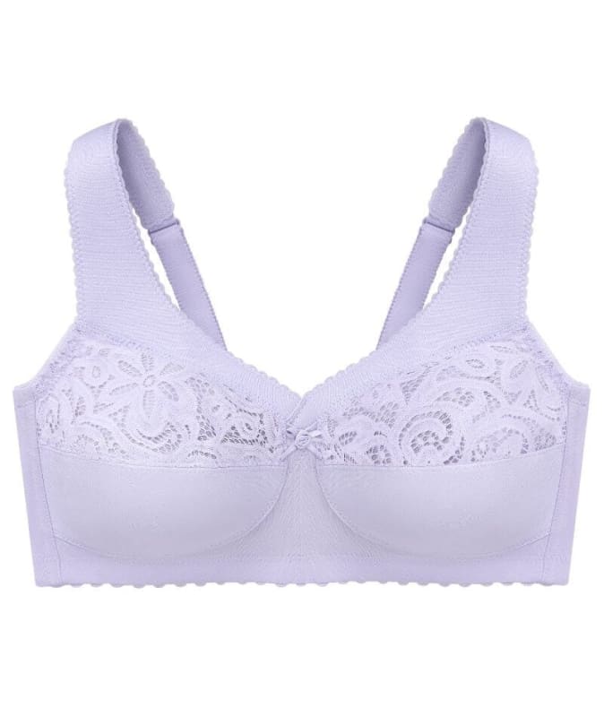 Glamorise MagicLift Cotton Support Wire-free Bra - Lilac Bras