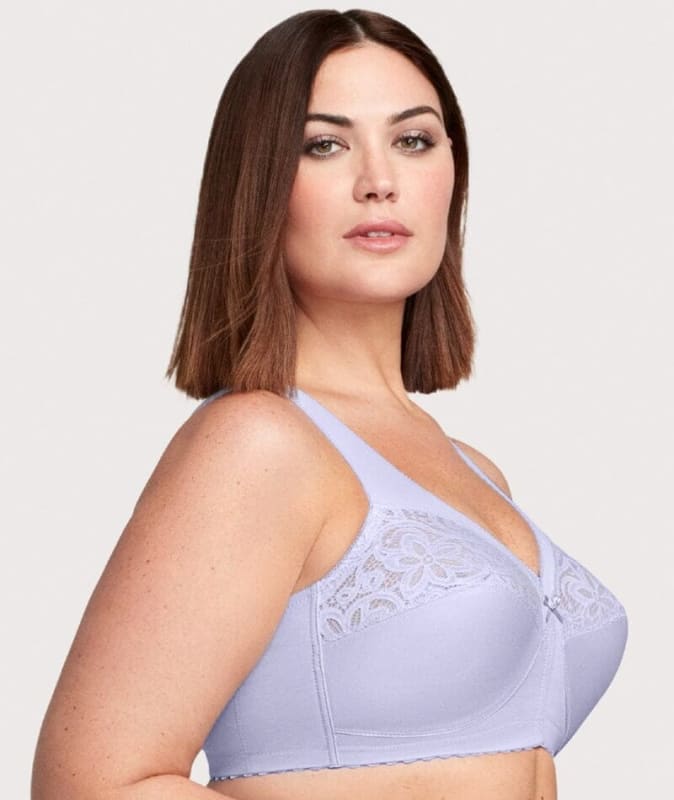 Glamorise MagicLift Cotton Support Wire-free Bra - Lilac Bras