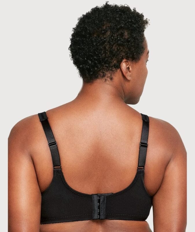 Glamorise MagicLift Minimizer Wire-free Bra - Black Bras