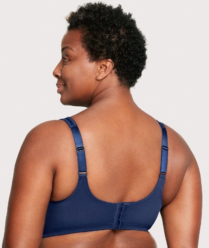 Glamorise MagicLift Minimizer Wire-free Bra - Blue Bras