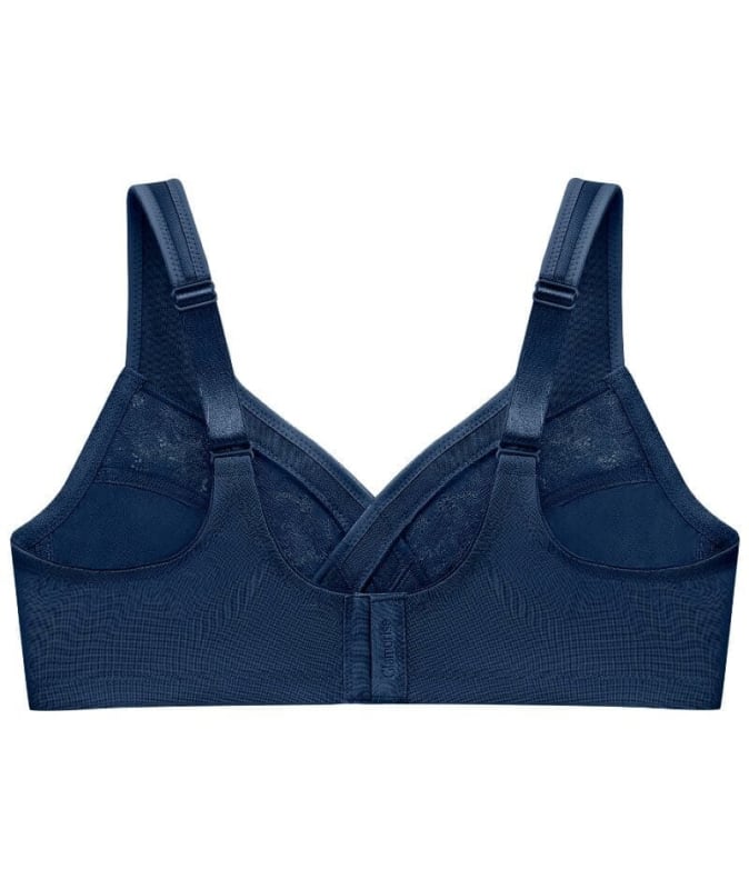 Glamorise MagicLift Minimizer Wire-free Bra - Blue Bras 
