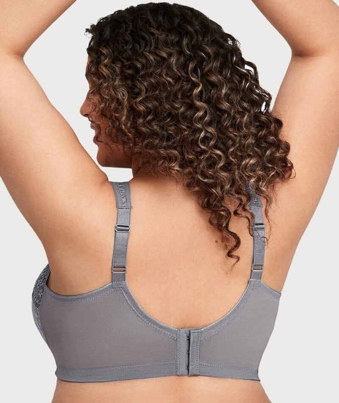 Glamorise MagicLift Moisture Control Wire-free Bra - Gray Bras