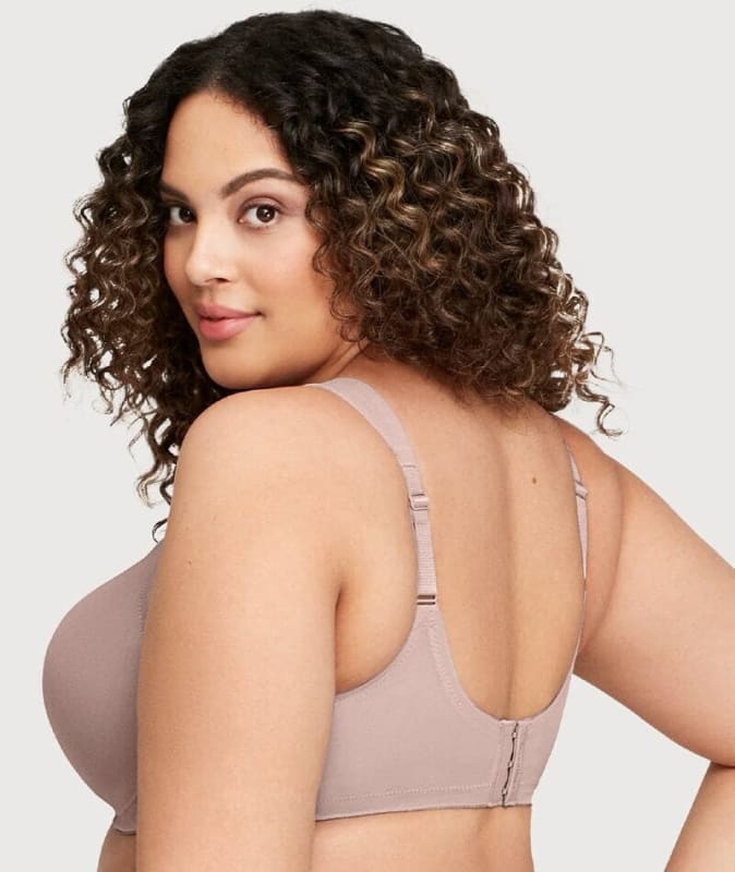 Glamorise MagicLift Seamless Support Wire-free T-Shirt Bra - Taupe Bras 