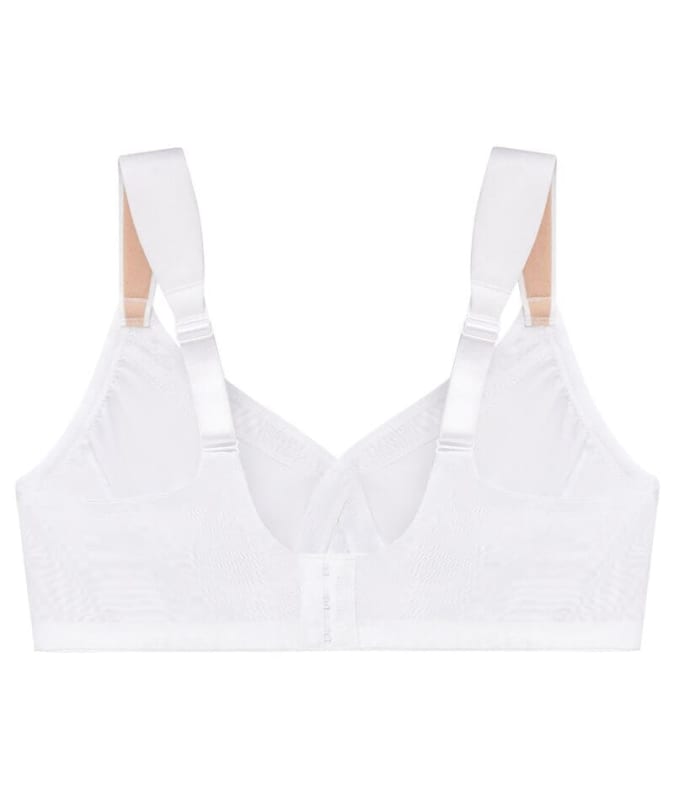 Glamorise MagicLift Seamless Support Wire-free T-Shirt Bra - White Bras 