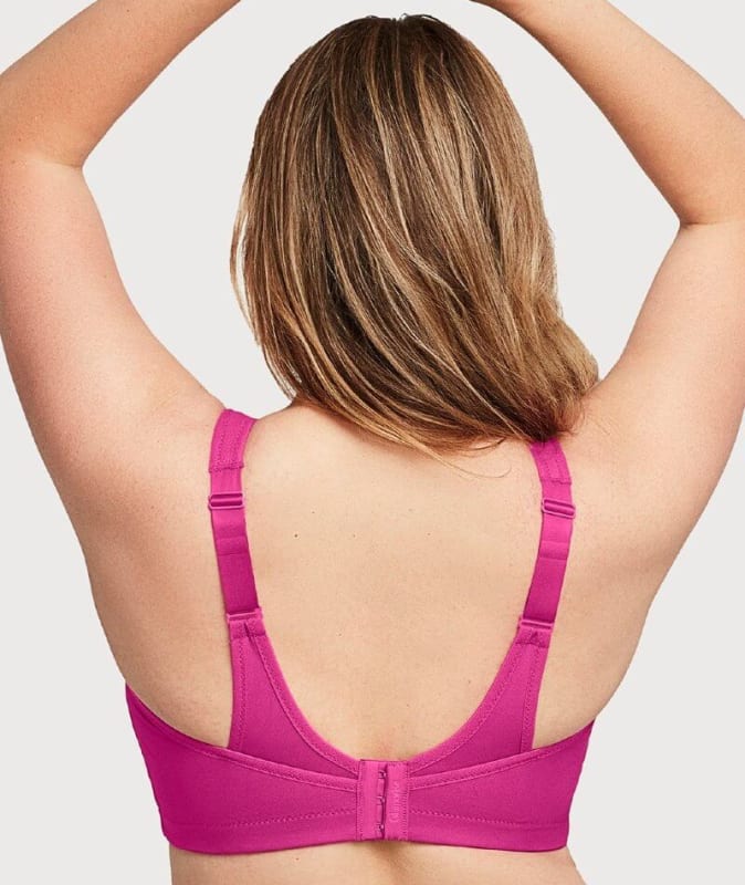 Glamorise No-Bounce Camisole Wire-free Sports Bra - Rose Violet Bras