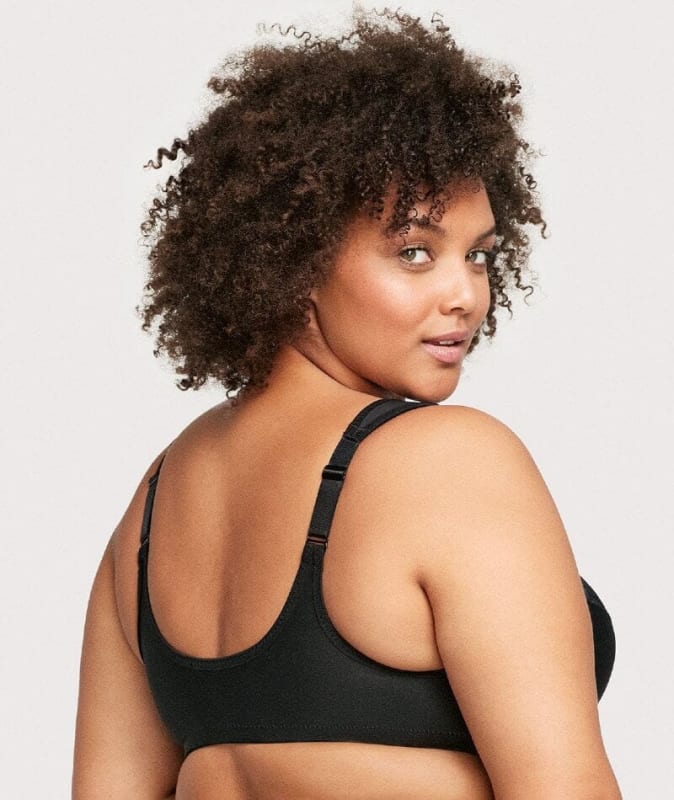 Glamorise WonderWire Front-Closure Bra - Black Bras