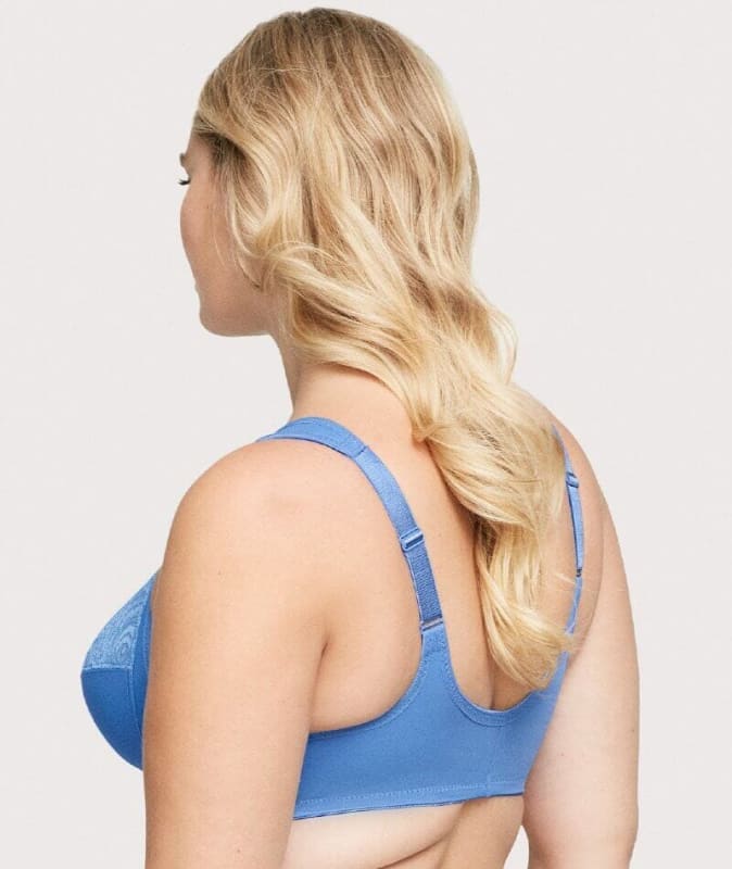 Glamorise WonderWire Front-Closure Bra - Blue Bras