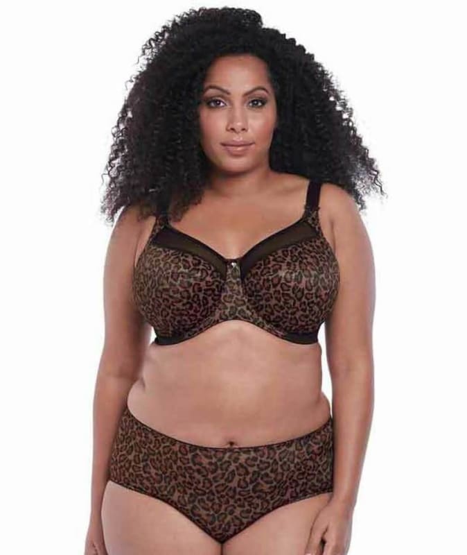 Goddess Kayla Underwire Banded Bra - Dark Leopard Bras