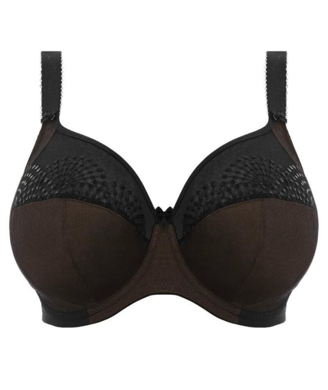 Goddess Sarah Underwired Banded Bra - Black Bras 