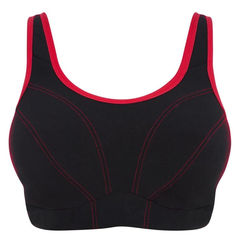 Goddess Sport Soft Cup Wirefree Sports Bra - Black Bras