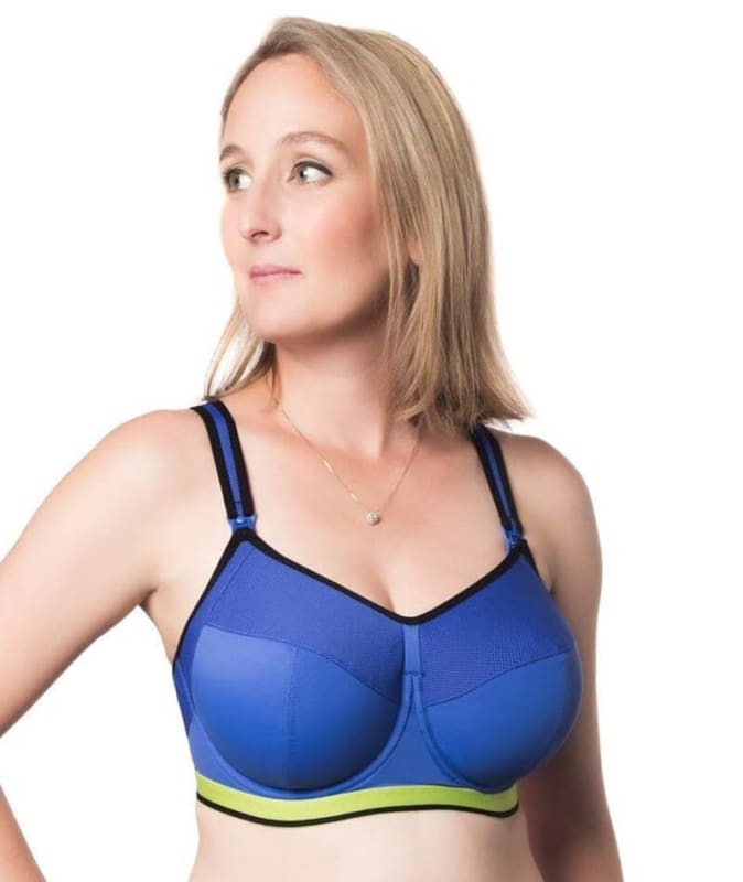 Hotmilk Activate Maternity and Nursing Sports Bra - Royal Blue Bras