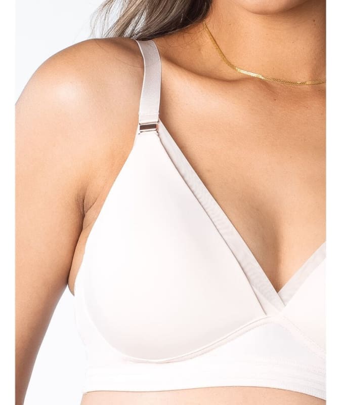 Hotmilk Ambition Triangle T-Shirt Contour Nursing Bra - Shell Pink Bras 
