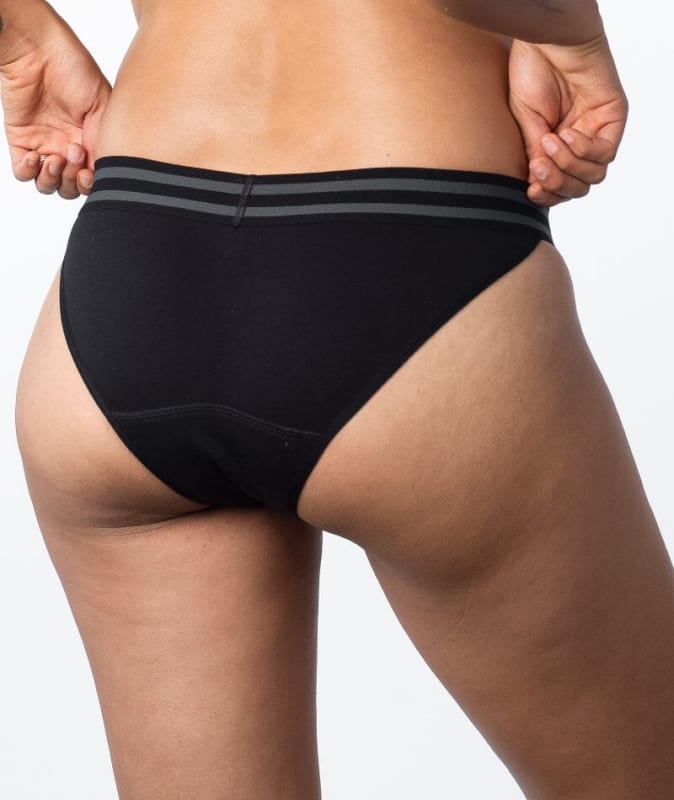 Hotmilk Elevate Light Leakproof Bikini Brief - Black Knickers