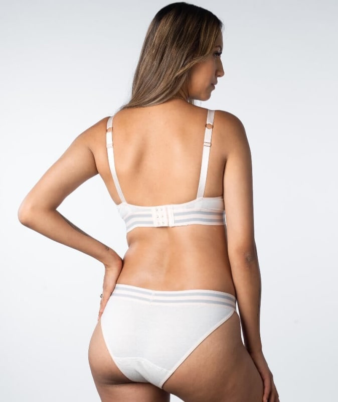 Hotmilk Elevate Cotton T-Shirt Wire-free Nursing Bra - Shell Marle Bras 