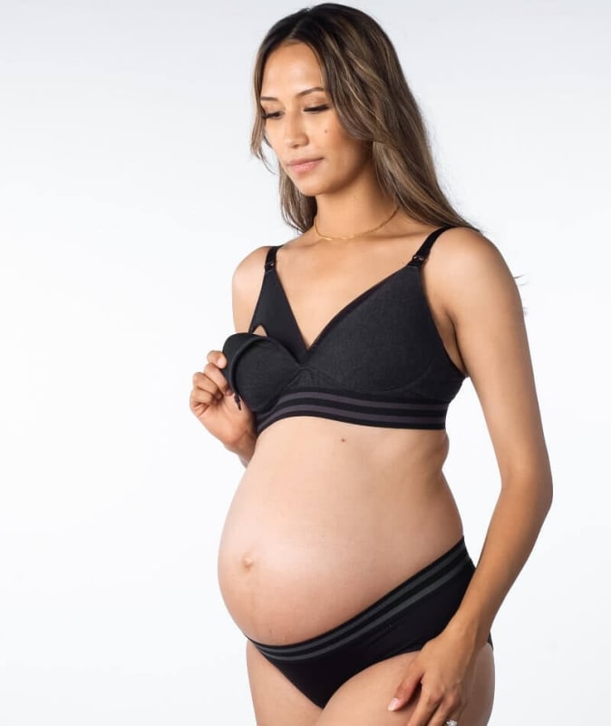 Hotmilk Elevate Moderate Leakproof Hi Brief - Black Marle Knickers