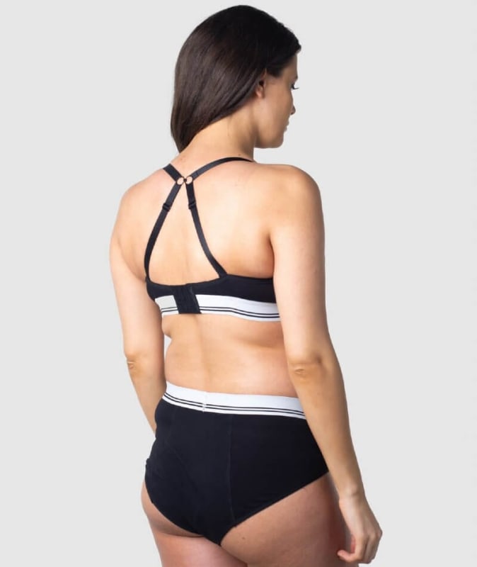 Hotmilk Icon Cotton T-Shirt Wire-free Nursing Bra - Black Bras 
