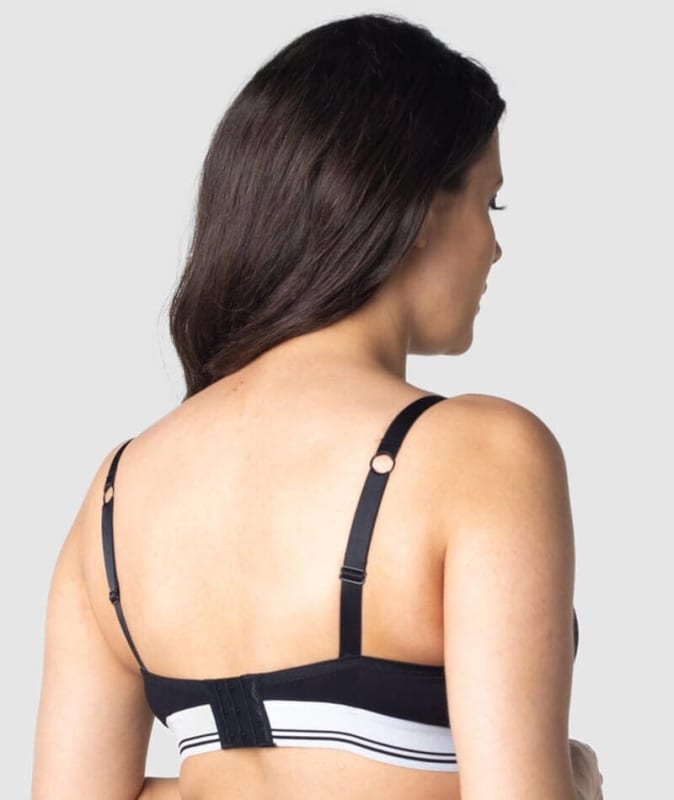 Hotmilk Icon Cotton T-Shirt Wire-free Nursing Bra - Black Bras 