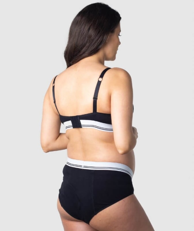 Hotmilk Icon Cotton T-Shirt Wire-free Nursing Bra - Black Bras 