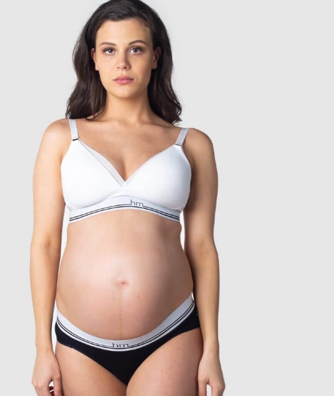 Hotmilk Icon Cotton T-Shirt Wire-free Nursing Bra - White Bras 