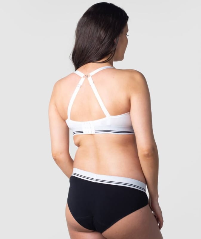 Hotmilk Icon Cotton T-Shirt Wire-free Nursing Bra - White Bras 