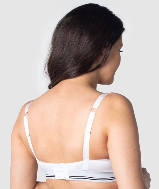 Hotmilk Icon Cotton T-Shirt Wire-free Nursing Bra - White Bras 