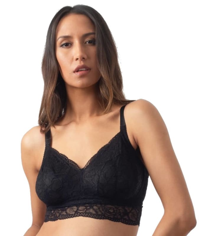 hotmilk Heroine Maternity Bralette - Black Bras