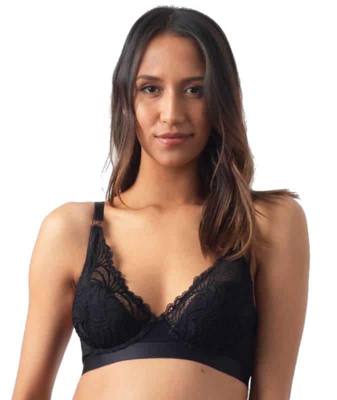 hotmilk Warrior Plunge Bra - Black Bras