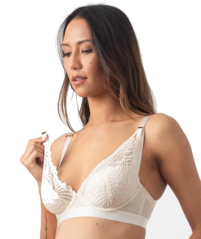 hotmilk Warrior Plunge Bra - Ivory Bras