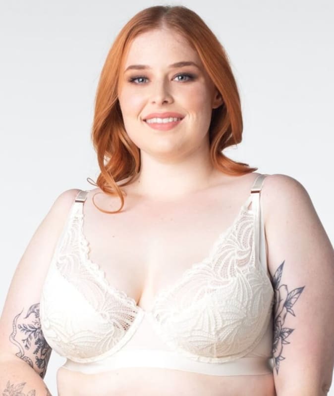 hotmilk Warrior Plunge Bra - Ivory Bras